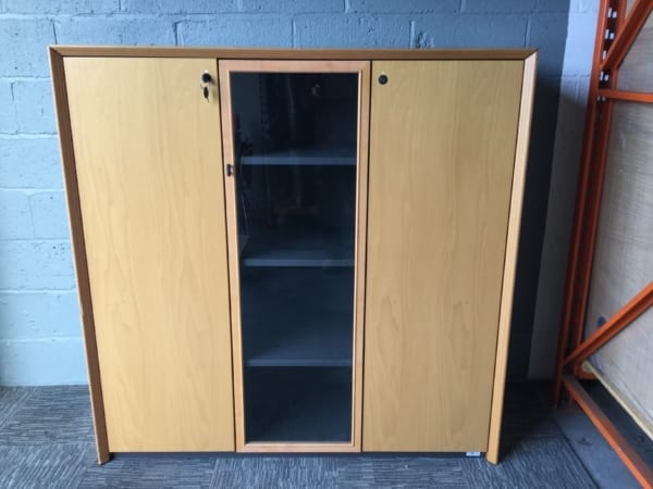 Beech Display Cupboard