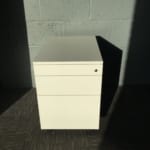 White Wooden Under Desk Pedestal