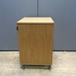 Dark Oak Effect Under Desk Cabinet