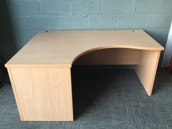 Beech Left Hand Turn Desk