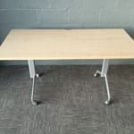 Maple Flip Top Table on Wheels