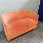 Burnt Orange 2 Seater Tub Chair