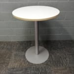 Tall White Round Table