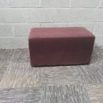 Brown Rectangular Reception Stool