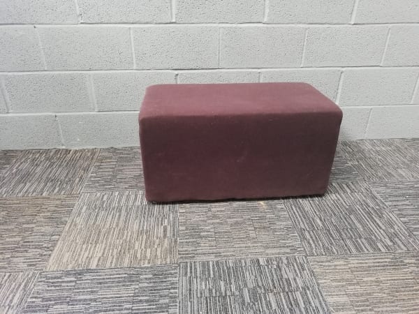 Brown Rectangular Reception Stool