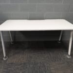 White 160cm Straight Desk