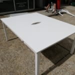 Bank of 2 White 120cm Desks