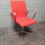 'Fritz Hanson Oxford Classic' Orange Meeting Room Chair