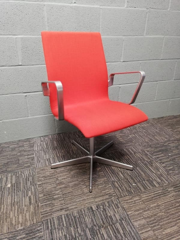 'Fritz Hanson Oxford Classic' Orange Meeting Room Chair