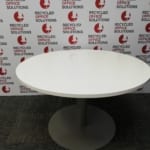 120cm White Round Table