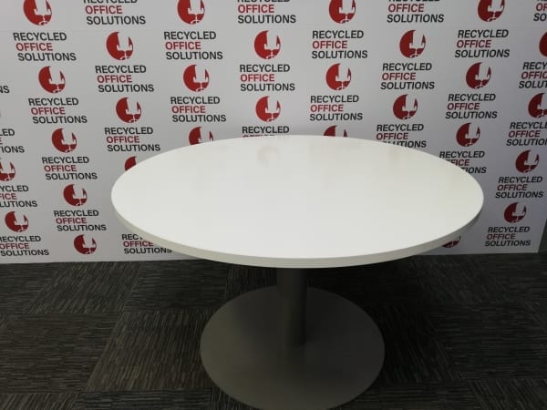 120cm White Round Table
