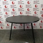 Black Round Canteen Table
