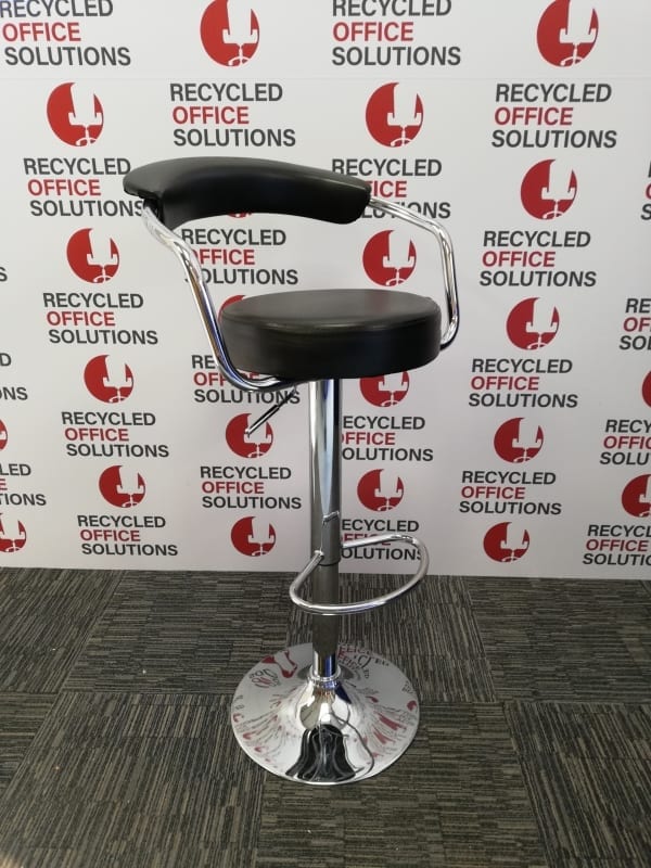 Black & Chrome Stool