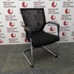 'Sidez' Black & Chrome Meeting Chair