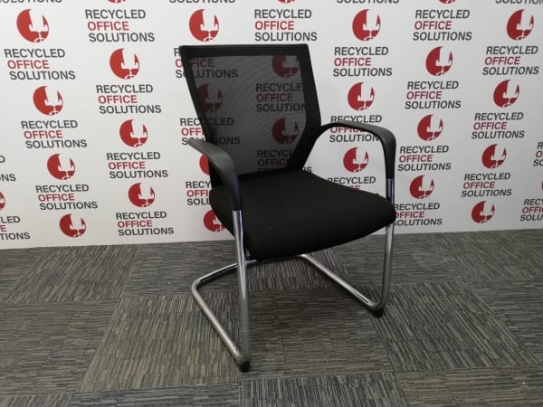 'Sidez' Black & Chrome Meeting Chair