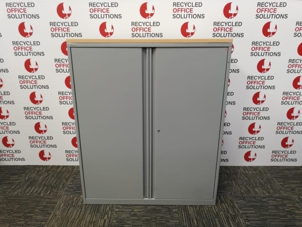 Triumph Maple Topped Metal Cupboard