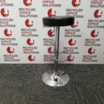 Black & Chrome Stool no Back