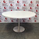 White 120cm Round Table
