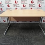 140cm Beech Straight Cantilever Desk
