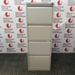 Bisley Grey 4 Drawer Filing Cabinet