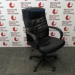 Black Leather Effect Executive Style Office Chair
