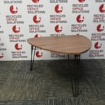 Italian Walnut Triangular Coffee Table