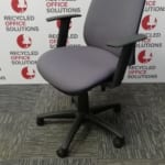 Grey Operator Chair with Arms