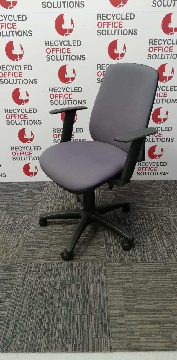Grey Operator Chair with Arms