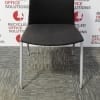 Black Fabric Stacking Meeting Chair