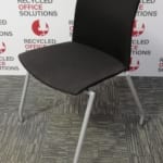 Black Fabric Stacking Meeting Chair