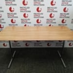 Light Walnut Folding Meeting Table