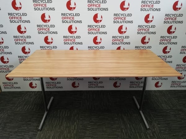 Light Walnut Folding Meeting Table