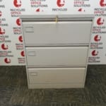 Grey Metal 3 Drawer Side Filer