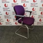 Purple 'Orangebox' Stacking Meeting Chair