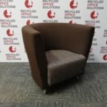 Brown Fabric 'Orangebox' Tub Chair