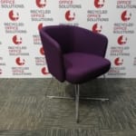 Purple 'Orangebox Hay' Reception Chair with Wire Base