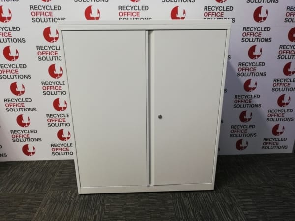White 2 Door Metal Storage Unit