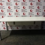White 180cm Straight Desk