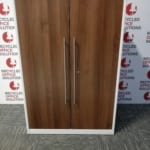 White Metal Triumph Unit with Walnut Doors Type 4