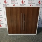 White Metal Triumph Unit with Walnut Doors Type 3