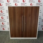 White Metal Triumph Unit with Walnut Doors Type 5