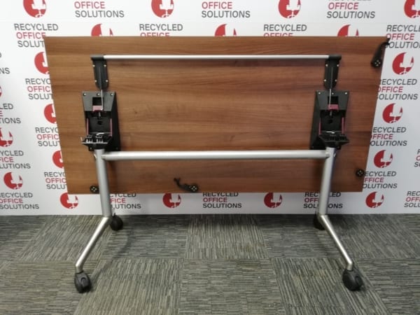 Walnut Effect Flip-Top Table/Modular Meeting Room Table