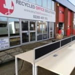 'Steelcase' Bank of 6 160cm Workstations