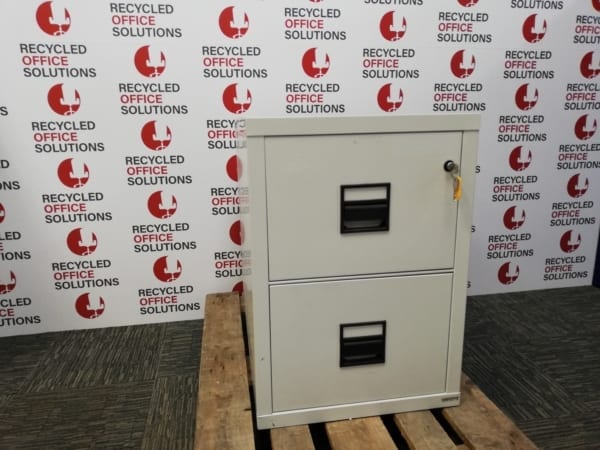 2 Drawer Metal Fireproof Filing Cabinet/Safe