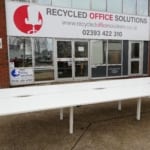 Bank of 6 White 160cm Desks 