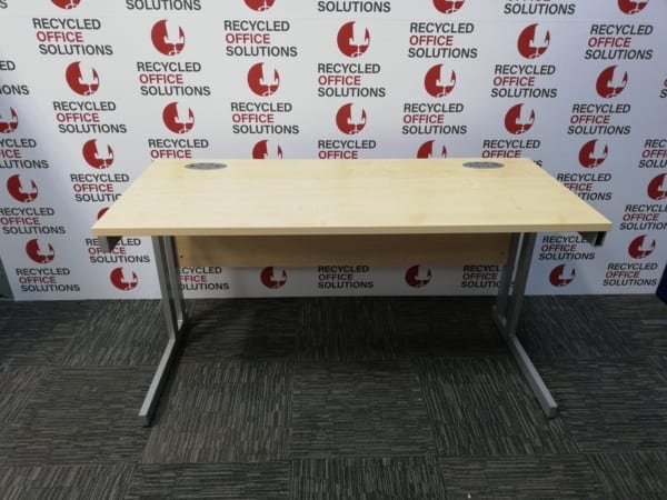 Maple Slimline 140cm Desk