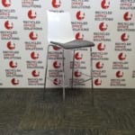 White Stool with a Grey Seat