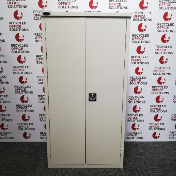 Grey Metal 2 Door Cupboard