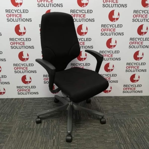 Black 'Giroflex' Operator Chair with Arms