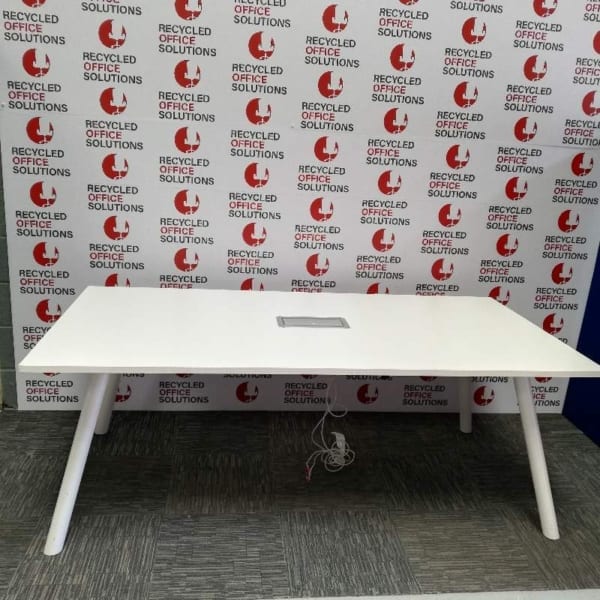 White Boardroom Table